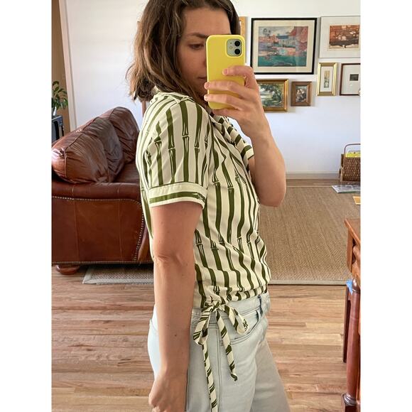 Vintage Lanvin Bamboo Printed Blouse - Picture 7 of 7